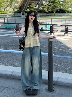 「アイテム（ベースメイク）」を使った、ramuさん（レディース・166cm）の夏コーディネート
