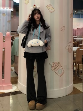 「アイテム（ベースメイク）」を使った、ramuさん（レディース・166cm）の冬コーディネート