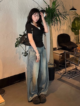 「アイテム（メイクアップ）」を使った、ramuさん（レディース・166cm）の夏コーディネート
