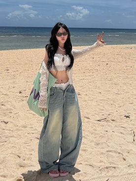 「ReFa（リファ）のアイテム」を使った、ramuさん（レディース・166cm）の夏コーディネート