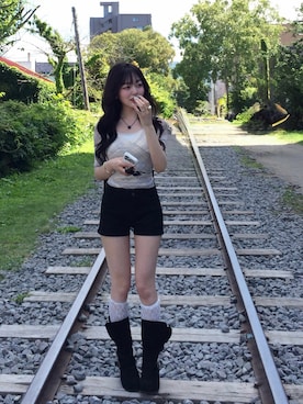 「アイテム（メイクアップ）」を使った、ramuさん（レディース・166cm）の夏コーディネート