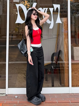 「ReFa（リファ）のアイテム」を使った、ramuさん（レディース・166cm）の夏コーディネート
