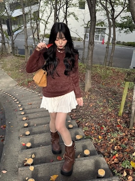 「アイテム（ベースメイク）」を使った、ramuさん（レディース・166cm）の秋コーディネート