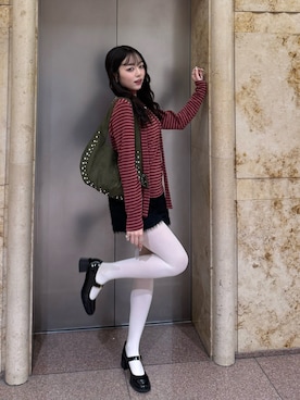 「アイテム（リング）」を使った、ramuさん（レディース・166cm）の冬コーディネート