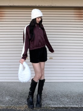 「アイテム（デジタル腕時計）」を使った、ramuさん（レディース・166cm）の秋コーディネート