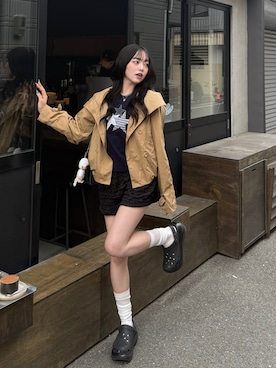 「rom&nd（ロムアンド）のアイテム」を使った、ramuさん（レディース・166cm）の春コーディネート