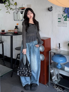 「アイテム（化粧下地）」を使った、ramuさん（レディース・166cm）の夏コーディネート