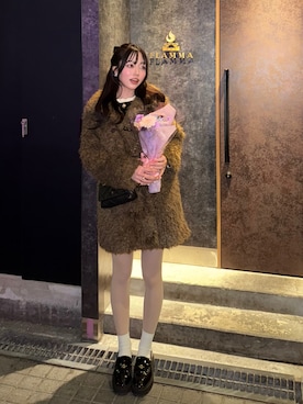 「アイテム（化粧下地）」を使った、ramuさん（レディース・166cm）の冬コーディネート