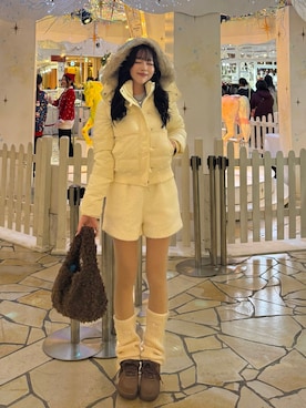 「アイテム（ベースメイク）」を使った、ramuさん（レディース・166cm）の冬コーディネート