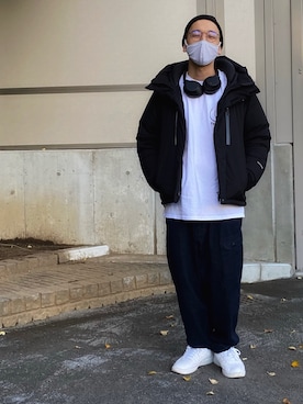 「PATH.（パス）のアイテム」を使った、D.WATANABEさん（メンズ・170cm）の冬コーディネート