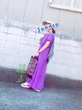 momomoさん（レディース・151cm）の夏コーディネート