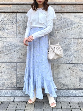 wata【骨格ウェーブ／ブルベ夏】さん（レディース・157cm）の春コーディネート