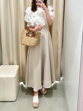 wata【骨格ウェーブ/ブルベ夏】さん(レディース・157cm)の春コーディネート