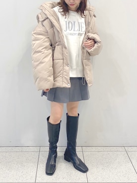 wata【骨格ウェーブ/ブルベ夏】さん(レディース・157cm)の冬コーディネート