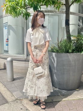 wata【骨格ウェーブ／ブルベ夏】さん（レディース・157cm）の夏コーディネート