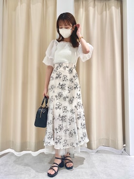 wata【骨格ウェーブ/ブルベ夏】さん(レディース・157cm)の夏コーディネート