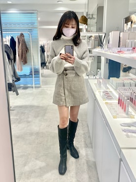 wata【骨格ウェーブ/ブルベ夏】さん(レディース・157cm)の冬コーディネート