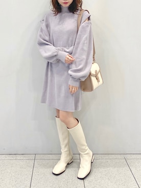 「ラベンダー」｜wata【骨格ウェーブ／ブルベ夏】さん（レディース・157cm）の秋コーディネート