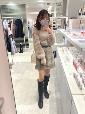 wata【骨格ウェーブ／ブルベ夏】さん（レディース・157cm）の秋コーディネート