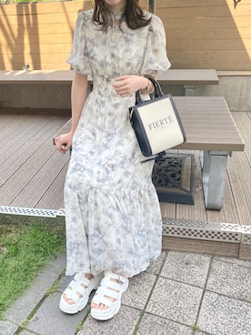 「one after another NICE CLAUP（ワンアフターアナザーナイスクラップ）のスニーカー底グルカサンダル（サンダル）」を使った、wata【骨格ウェーブ／ブルベ夏】さん（レディース・157cm）の春コーディネート