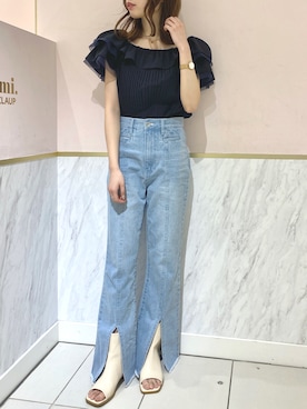 wata【骨格ウェーブ／ブルベ夏】さん（レディース・157cm）の春コーディネート