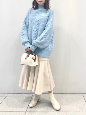 wata【骨格ウェーブ／ブルベ夏】さん（レディース・157cm）の秋コーディネート