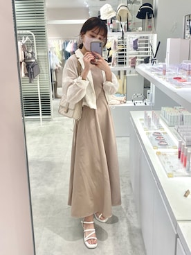 「one after another NICE CLAUP（ワンアフターアナザーナイスクラップ）のアイテム（ジャケット/アウター）」を使った、wata【骨格ウェーブ／ブルベ夏】さん（骨格ウェーブ・レディース・157cm）の夏コーディネート