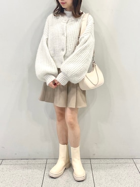 wata【骨格ウェーブ/ブルベ夏】さん(レディース・157cm)の冬コーディネート