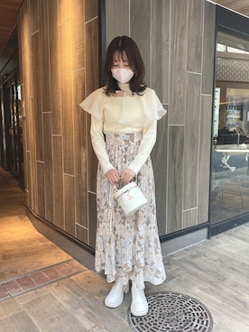 wata【骨格ウェーブ／ブルベ夏】さん（レディース・157cm）の秋コーディネート