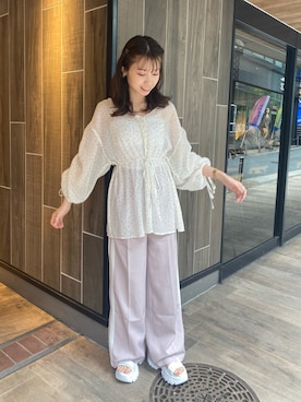 wata【骨格ウェーブ／ブルベ夏】さん（レディース・157cm）の夏コーディネート