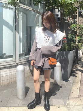 wata【骨格ウェーブ／ブルベ夏】さん（レディース・157cm）の夏コーディネート