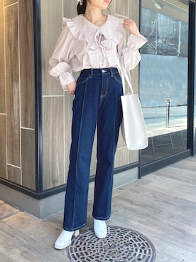 wata【骨格ウェーブ/ブルベ夏】さん(レディース・157cm)の秋コーディネート