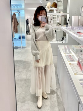 wata【骨格ウェーブ/ブルベ夏】さん(レディース・157cm)の冬コーディネート