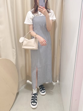 wata【骨格ウェーブ／ブルベ夏】さん（レディース・157cm）の春コーディネート