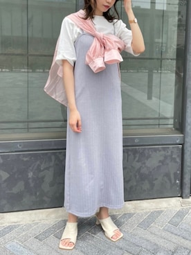「たすき掛け」｜wata【骨格ウェーブ／ブルベ夏】さん（レディース・157cm）の夏コーディネート