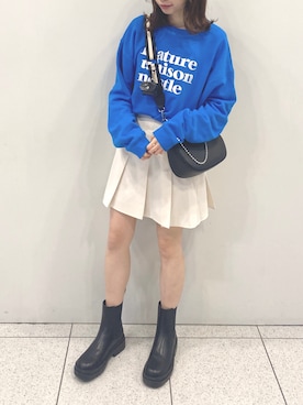 「NUN（エヌユーエヌ）のアイテム」を使った、wata【骨格ウェーブ／ブルベ夏】さん（レディース・157cm）の冬コーディネート