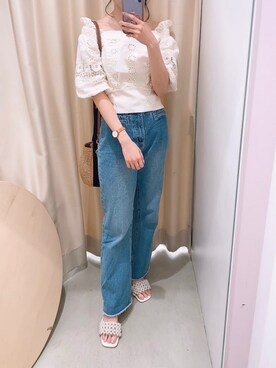 wata【骨格ウェーブ／ブルベ夏】さん（レディース・157cm）の春コーディネート