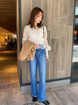 wata【骨格ウェーブ／ブルベ夏】さん（レディース・157cm）の夏コーディネート