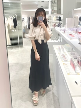 wata【骨格ウェーブ／ブルベ夏】さん（レディース・157cm）の夏コーディネート