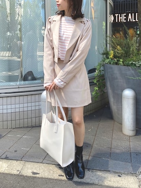 wata【骨格ウェーブ/ブルベ夏】さん(レディース・157cm)の秋コーディネート