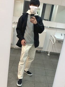 スリッポンを使った 冬コーデ のメンズ人気ファッションコーディネート Wear
