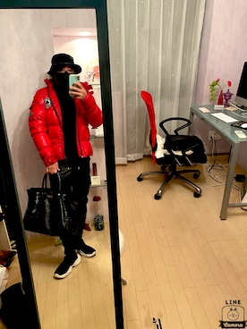 「Buffalo Bobs（バッファローボブズ）のアイテム（バッグ）」を使った、eonon0707さん（メンズ・172cm）の冬コーディネート
