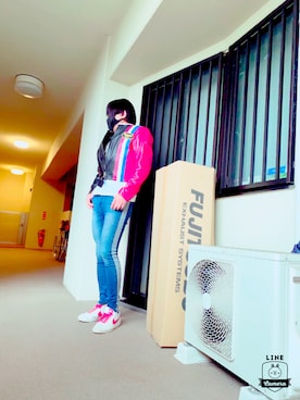 「VANSON（ヴァンソン）のアイテム（ライダースジャケット）」を使った、eonon0707さん（メンズ・172cm）の夏コーディネート