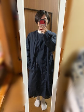 「ラルフローレンシャツ」｜「アイテム（ジャケット/アウター）」を使った、AKEMIさん（レディース・151cm）の秋コーディネート