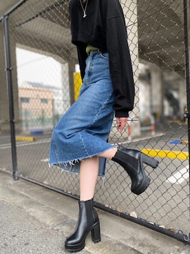 「厚底」｜amさん（レディース・165cm）の秋コーディネート