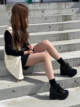 「厚底スニーカー」｜amさん（レディース・165cm）の秋コーディネート