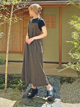 「厚底」｜「アイテム（その他）」を使った、amさん（レディース・165cm）の春コーディネート