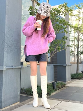 「attagirl（アタガール）のアイテム」を使った、amさん（レディース・165cm）の秋コーディネート