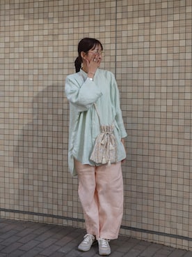 「NOVESTA（ノベスタ）のアイテム」を使った、𝚛𝚒𝚜𝚊さん（レディース・161cm）の春コーディネート