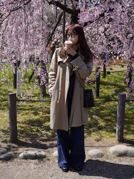 「ALDEN（オールデン）のアイテム」を使った、𝚛𝚒𝚜𝚊さん（レディース・161cm）の春コーディネート